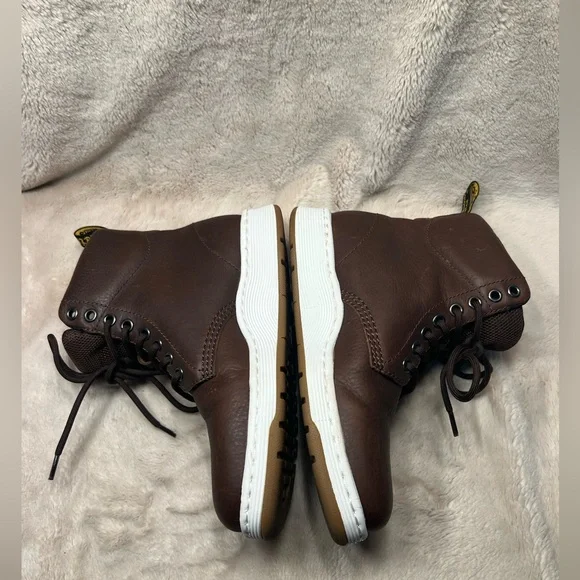 Dr Martens Rigal Leather Mid Boots AirWair Brown Womens US size 6 - Picture 4 of 8